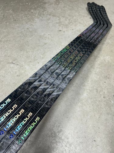 5 PACK 100 Flex P90TM Nitro Wrapped As Hzrdus Smoke Senior True Left Hand Hague NHL Pro Stock (New)