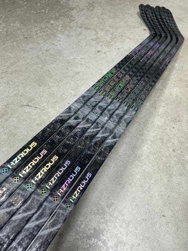 6 PACK 100 Flex P90TM Nitro Wrapped As Hzrdus Smoke Senior True Left Hand Hague NHL Pro Stock (New)
