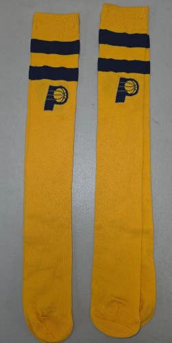 ST6 Mens NBA INDIANA PACERS Crew Socks Lot of 2 Pair MEDIUM New