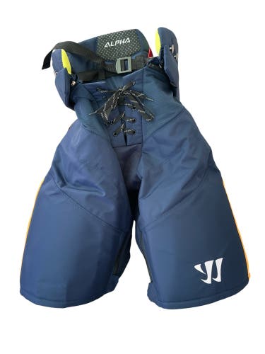 Warrior Alpha Atlanta Gladiators Pro Stock Hockey Pants XL Navy (New) 3405