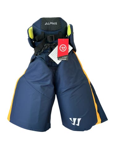 Warrior Alpha Atlanta Gladiators Pro Stock Hockey Pants XL Navy (New) 3486