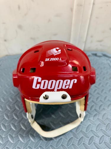 Vintage Red Cooper SK2000 Senior Large All Original Soft Foam Intact Bumpers RARE