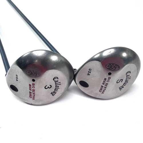 Callaway Big Bertha Warbird 3 & 5 Fairway Wood Set 15* | 18* RCH 90 90g Firm RH