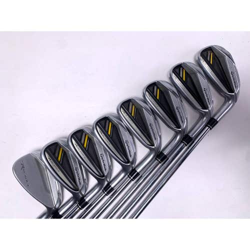 TaylorMade RocketBladez Iron Set 4-PW+AW RocketFuel 85g Stiff Steel Mens RH