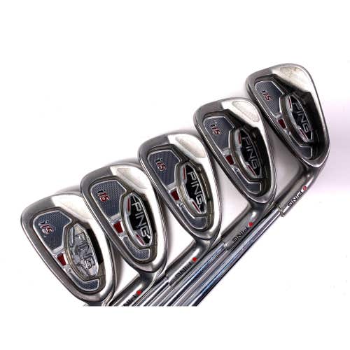 Ping i15 Iron Set 4-8 Red Dot 1* Flat AWT Stiff Steel Mens RH