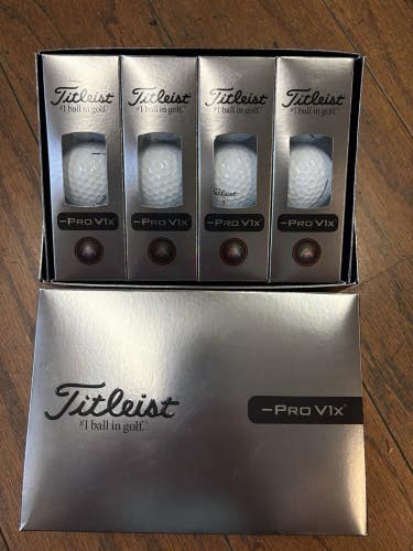 2 Dozen 2026 Titleist Left Dash Pro V1 X White