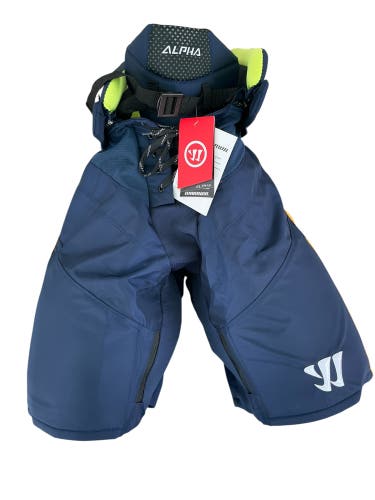 Warrior Alpha Atlanta Gladiators Pro Stock Hockey Pants Medium Navy (New) 3490