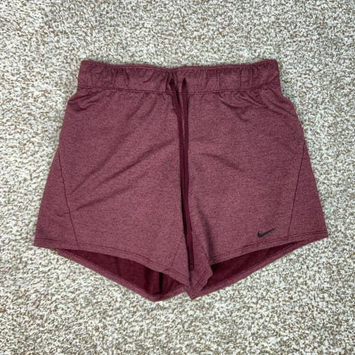 Nike Shorts Women Extra Small Red Athletic Drawstring Gym Dri Fit Workout Sports