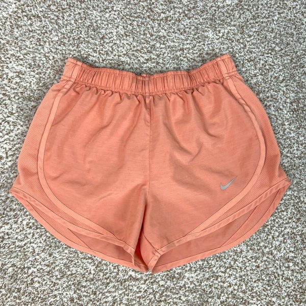Nike Shorts Womens Extra Small Orange Running Activewear Breathable Lined Tempo