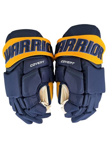Warrior Covert Pro Atlanta Gladiators Pro Stock Hockey Gloves 15” Navy (New) 3461
