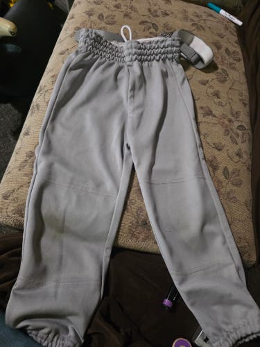 Gray Unisex Small Youth Champion Game Pants