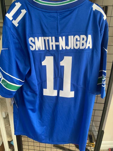Blue Large Nike Jersey (New) Smith Njigba
