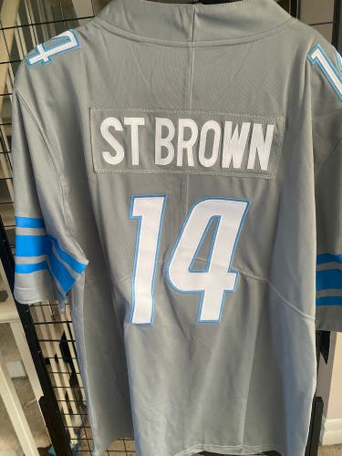 Gray Large Adult Unisex Nike Jersey (New) ST Brown