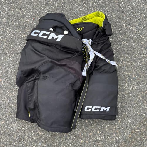 Black Junior Large CCM Tacks XF Hockey Pants