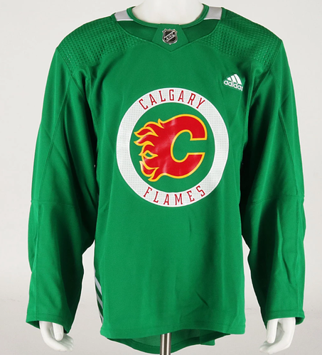 Adidas Primegreen MiC Team Issued Practice Jersey - Calgary Flames - Size 52 NWT