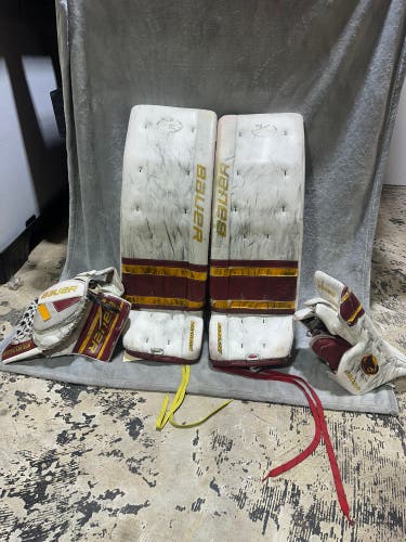 Red 34" Senior Bauer TotalOne NXG Goalie Full Set Regular (Used)