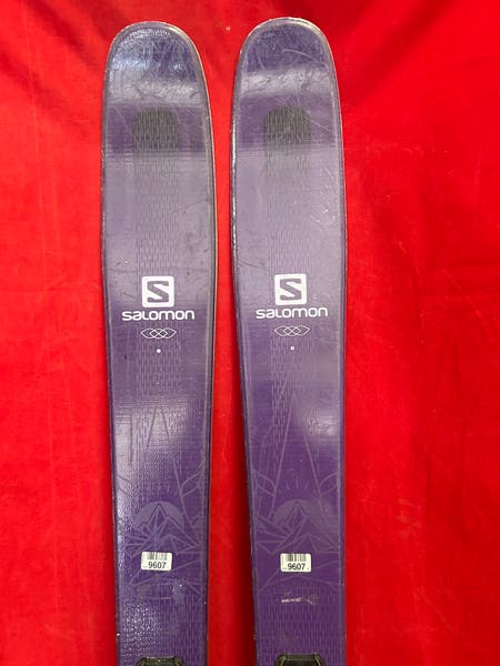 Skis: Salomon 161 cm All Mountain Skis With Bindings (Used