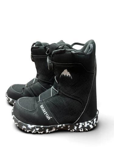 PRE-OWNED YOUTH BURTON GROM BOA SNOWBOARD BOOTS - SIZE 3K
