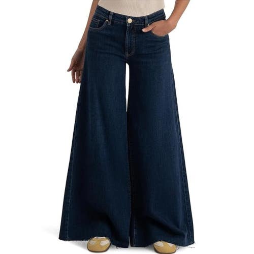 KUT from the Kloth Blake High Rise Jeans Women's 6 Blue Super Wide Leg GBO4192