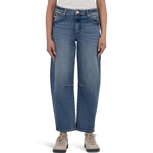 KUT from the Kloth Ashley Jeans Women's 10 Improving Denim Straight Leg GBO4162
