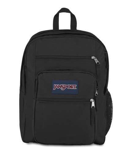 JanSport Big Student Backpack Unisex OS Black Adjustable Shoulder Strap GBO4348