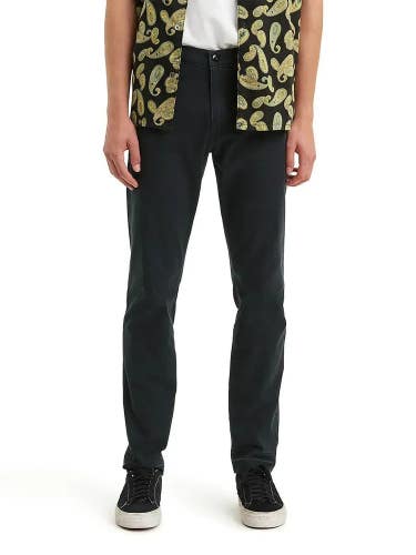 Levi's XX Chino Pants Men's 36 Black Twill Stretch Standard Tapered Leg GBO4103