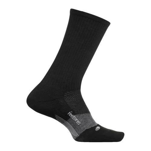 Feetures Merino 10 Crew Cut Socks Men Large Charcoal Stretch Max Cushion GBO4085