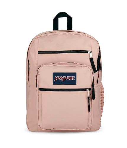 JanSport Big Student Backpack Unisex Pink Rose Adjustable Shoulder Strap GBO4132