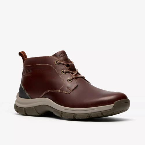 Clarks Walpath 26184541 Men's Brown Leather Waterproof Ankle Chukka Boots PNE109