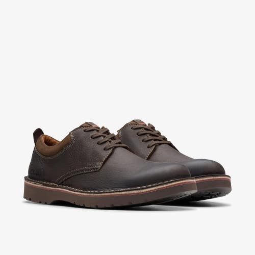 Clarks Eastridge Low 26179419 Oxford Men's Dark Brown Leather Dress Shoes PNE101