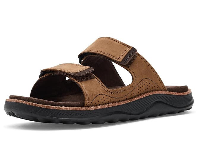 Merrell Cove J00003396 Sandals Men's Brown Leather Adjustable Strap Slide PNE170