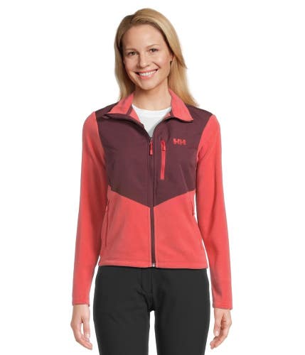 Helly Hansen Daybreaker Block Jacket Women's M Poppy Red Fleece Full Zip MOT133