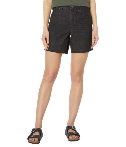Carve Designs Oahu Shorts Women's 4 Black 6" Inseam Raw Hem High Rise MOT96