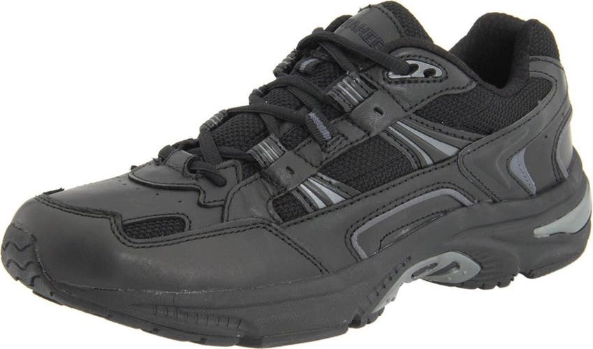 Vionic Walker Sneakers Women's 11 B Black Leather Lace Up Athletic Shoes ZAP2722