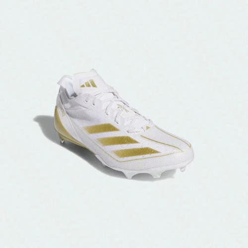 Adidas Adizero Electric IE4381 Men's 9 Cloud White Gold Football Cleats ZOGG3997