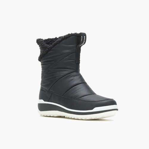 Merrell Snowcreek Sport Mid Zip Polar J003668 Women's 9 Black Snow Boots RHS9740