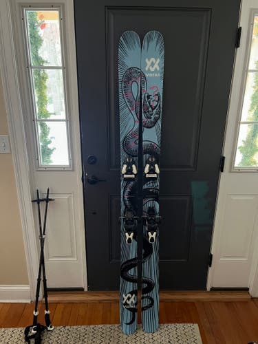 2024 Powder 188 cm Volkl Revolt 104 Skis With Bindings Max Din 12 (Used)
