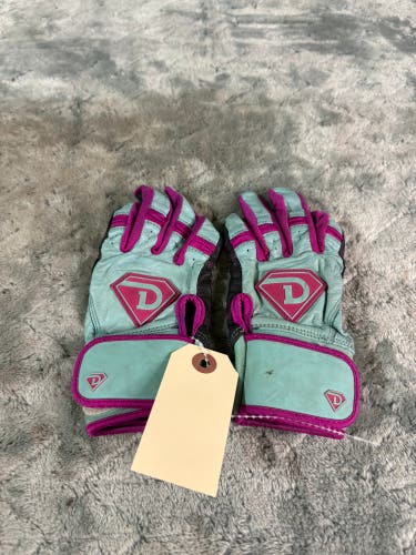 Green Youth Small D1 Batting Gloves (Used)