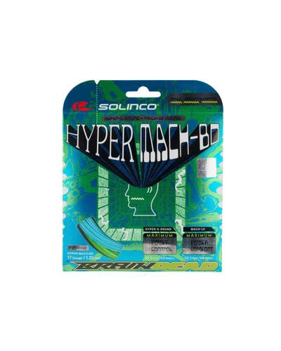 Solinco x Brain Dead *HYBRID* Hyper-G Round 17G - Mach 10 17G Tennis String
