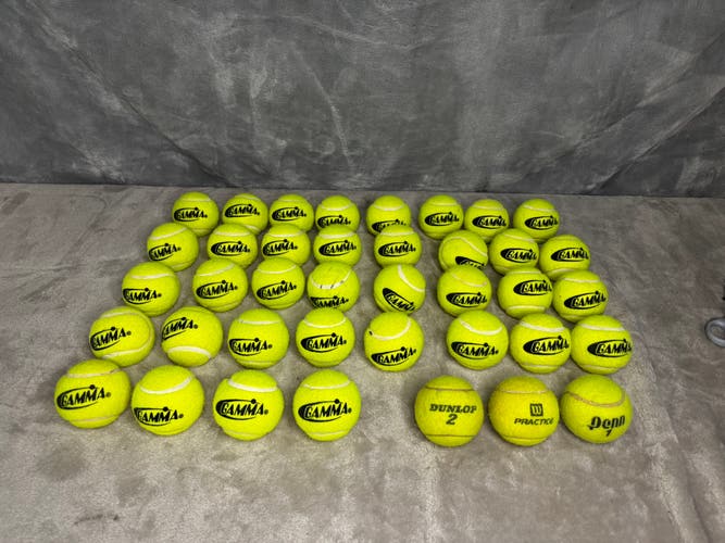 Gamma Tennis Balls 36 Pack (3 Dozen) (Used)