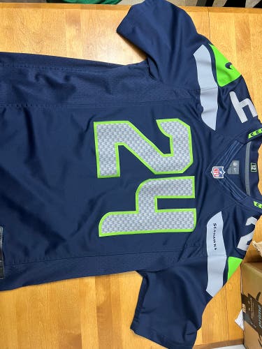 Marshawn Lynch jersey seattle seahawks jersey Large Men's Nike Jersey (Used)