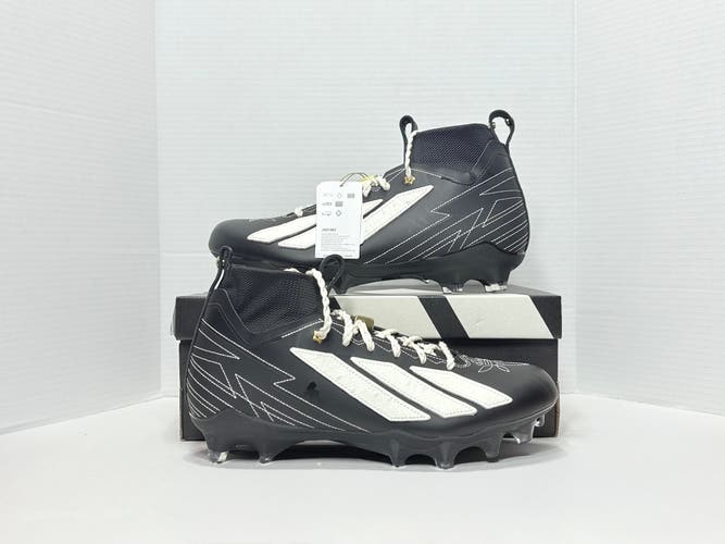 Men's Size M 10.5 (W 11.5) Adidas adizero Mid Top Molded Cleats (New) IMPACT II RODEO JQ1382