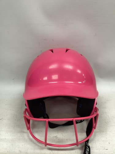 Used Champro MEDIUM HELMET Batting Helmet w/Mask Pink MD 11851-S000053587