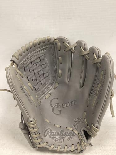 Used Rawlings GG ELITE PRO DESIGN BB/SB Glove RH Throw Grey 11 1/2" 11851-S000053580