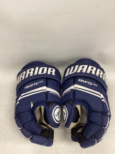 Used Warrior KRYPTO PRO Junior Gloves Navy Blue 12" 11851-S000053536