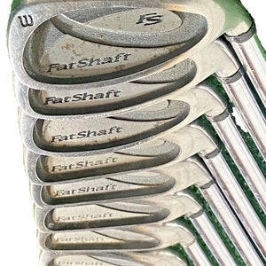 Wilson FS Fat Shaft Iron Set 3-PW RH FatShaft Regular Steel 5i 38" New Mid Grips