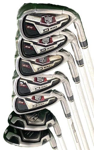 Wilson Staff D100 ES Iron Set 5h,6h,7-PW,GW RH Matrix Regular Flex Jumbo Grips