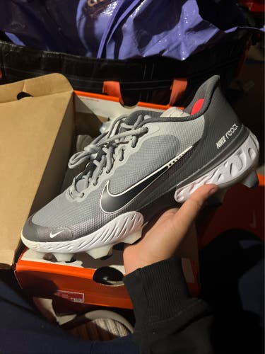 NEW Nike Alpha Huarache Elite 3 MCS Baseball Cleats Size 13 Grey CZ4453-005