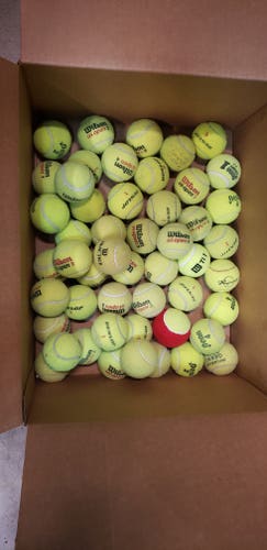 50 USED TENNIS BALLS