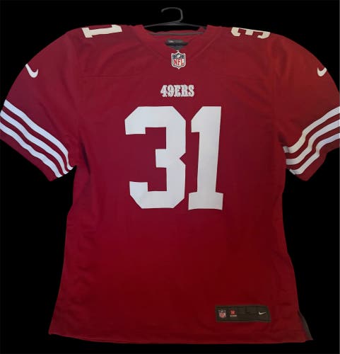 SF 49ers Trey Lance #5 Jersey w/ 75th Anniversary Patch - XL